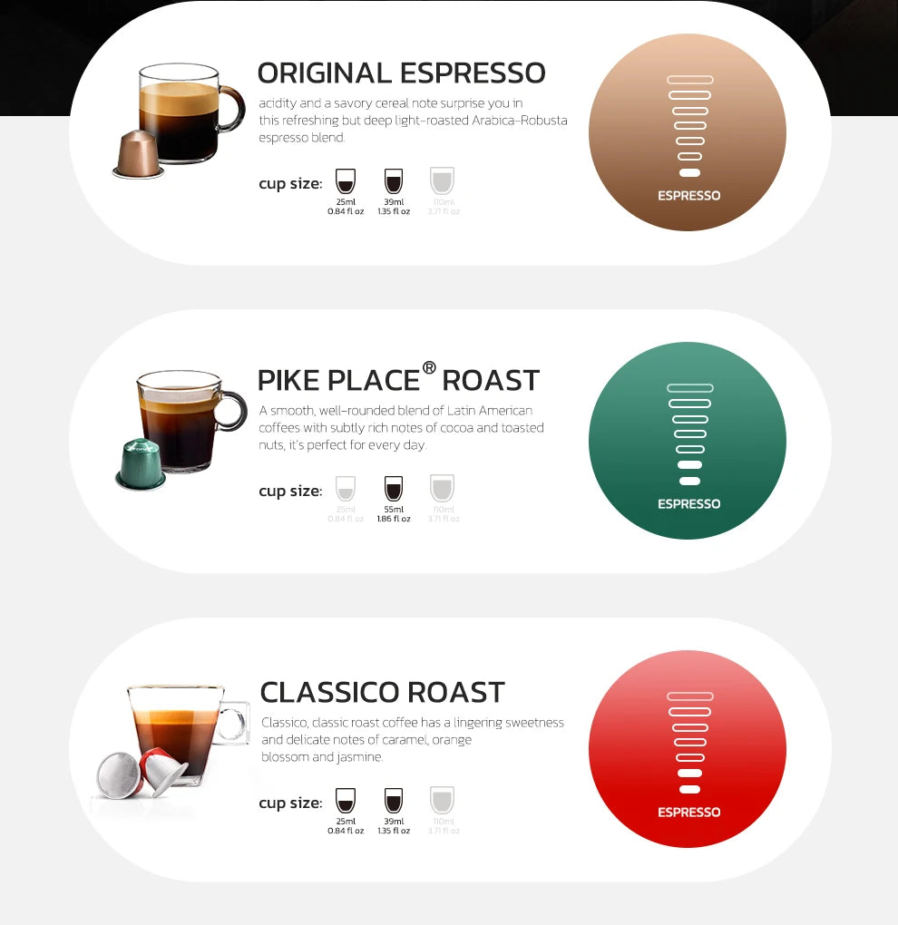 HiBREW 6in1 Capsule Coffee Machine Hot/Cold Multiple Espresso Cafetera Cappuccino Coffee Maker Dolce Gusto Nespresso Powder H1B