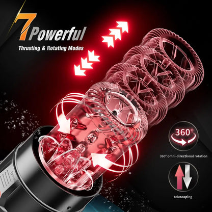 Automatic Telescopic Thrusting Male Masturbator Cup Sucking Vibrating Masturbation Vagina Pusssy Blowjob Adult Sex Toys for Men