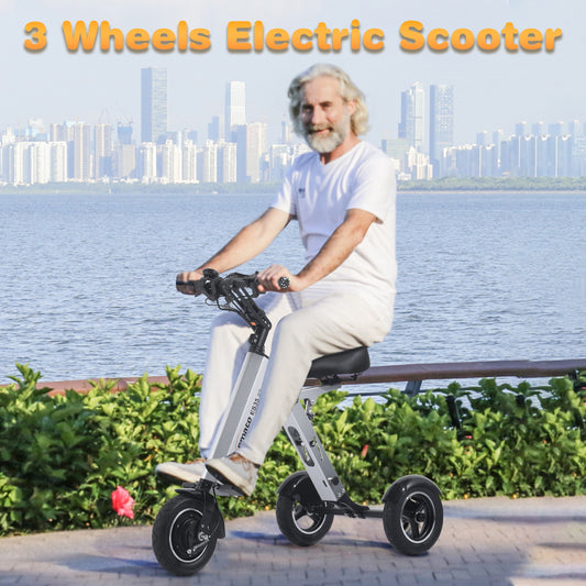 Topmate 10-inch 3 Wheel Foldable Mobility Scooter with Seat 36V