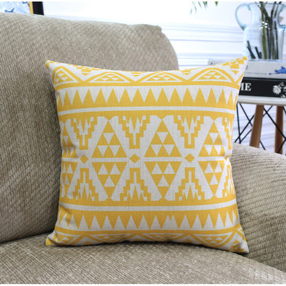 Modern Abstract Geometric Cushion Cover – Blended Fabric Decorative Pillow Case | 45x45cm & 30x50cm | 13 Designs