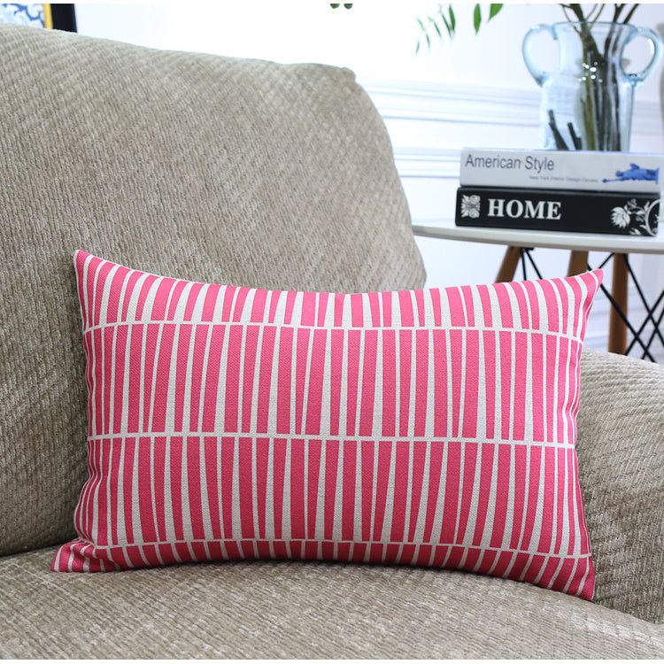Modern Abstract Geometric Cushion Cover – Blended Fabric Decorative Pillow Case | 45x45cm & 30x50cm | 13 Designs