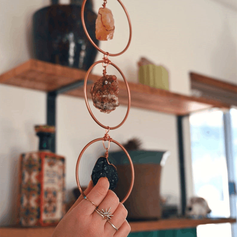 Natural Crystal Gemstone Wall Decor Art