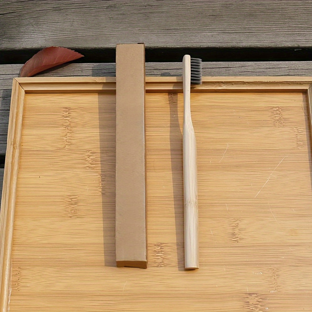 Bamboo Toothbrushes (4), Wooden Toothbrushes, Natural Soft Bristles