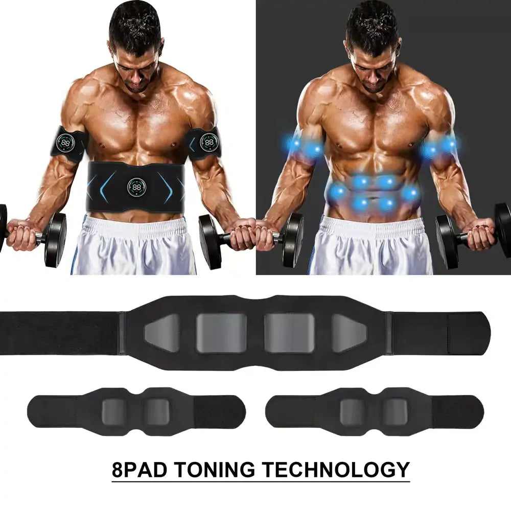 Ceinture amincissante abdominale avec stimulateur musculaire EMS