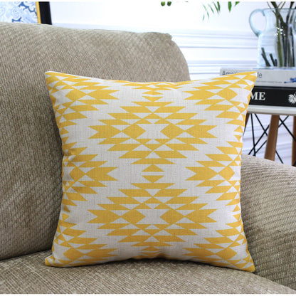 Modern Abstract Geometric Cushion Cover – Blended Fabric Decorative Pillow Case | 45x45cm & 30x50cm | 13 Designs