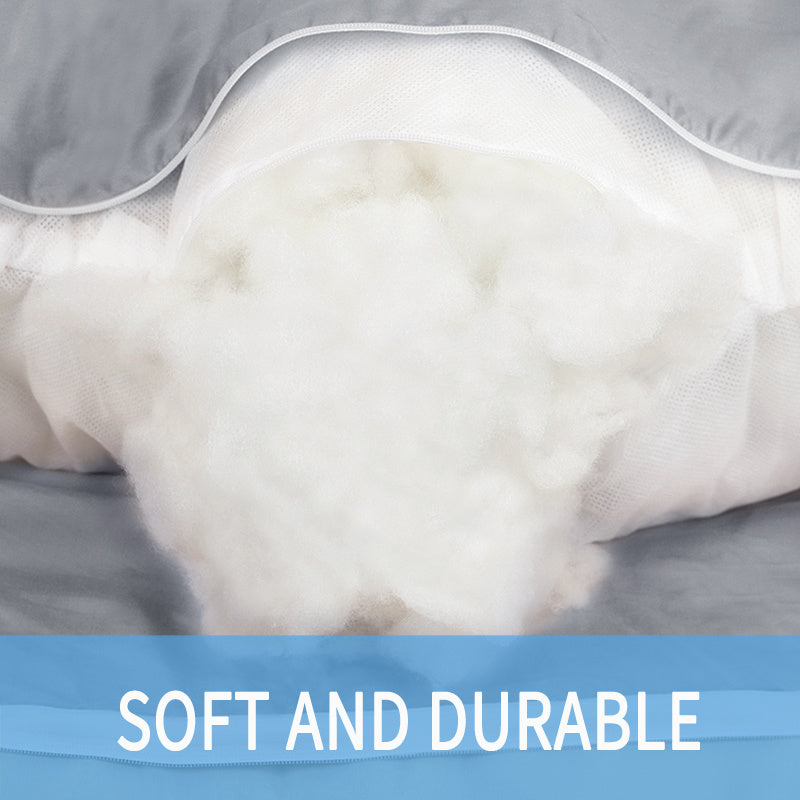 U-Shaped Pregnancy Pillow – Cooling Ice Silk & Cotton Maternity Body Pillow | 130x70cm | 4 Colors