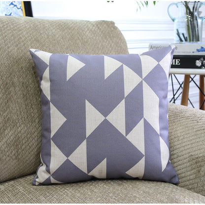 Modern Abstract Geometric Cushion Cover – Blended Fabric Decorative Pillow Case | 45x45cm & 30x50cm | 13 Designs
