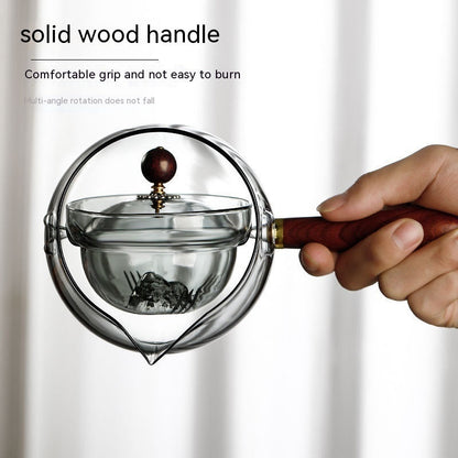 Rotating Infuser Tea Pot Kitchen Gadget