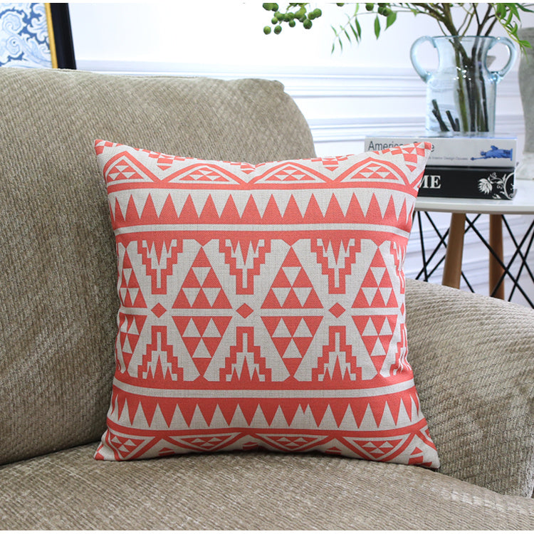 Modern Abstract Geometric Cushion Cover – Blended Fabric Decorative Pillow Case | 45x45cm & 30x50cm | 13 Designs