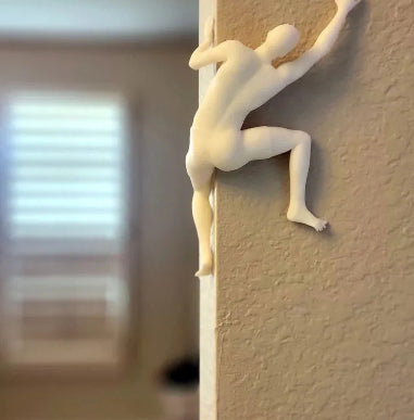 Unique Climber Sculpture Wall Decor Art