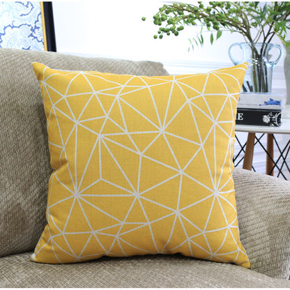 Modern Abstract Geometric Cushion Cover – Blended Fabric Decorative Pillow Case | 45x45cm & 30x50cm | 13 Designs