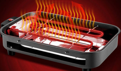 Korean Square Non-Smoking Electric BBQ Grill Pan