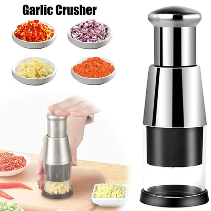 Kitchen Gadget Multifunctional Garlic Press Squeezer