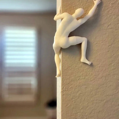 Unique Climber Sculpture Wall Decor Art