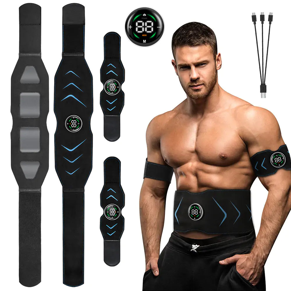 Ceinture amincissante abdominale avec stimulateur musculaire EMS