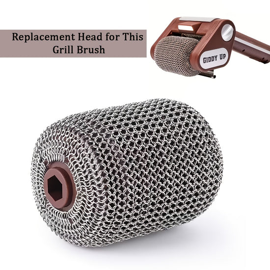 BristleFree Electric Grill Cleaner Brush  Cordless Rechargeable LED Light Stainless Roller