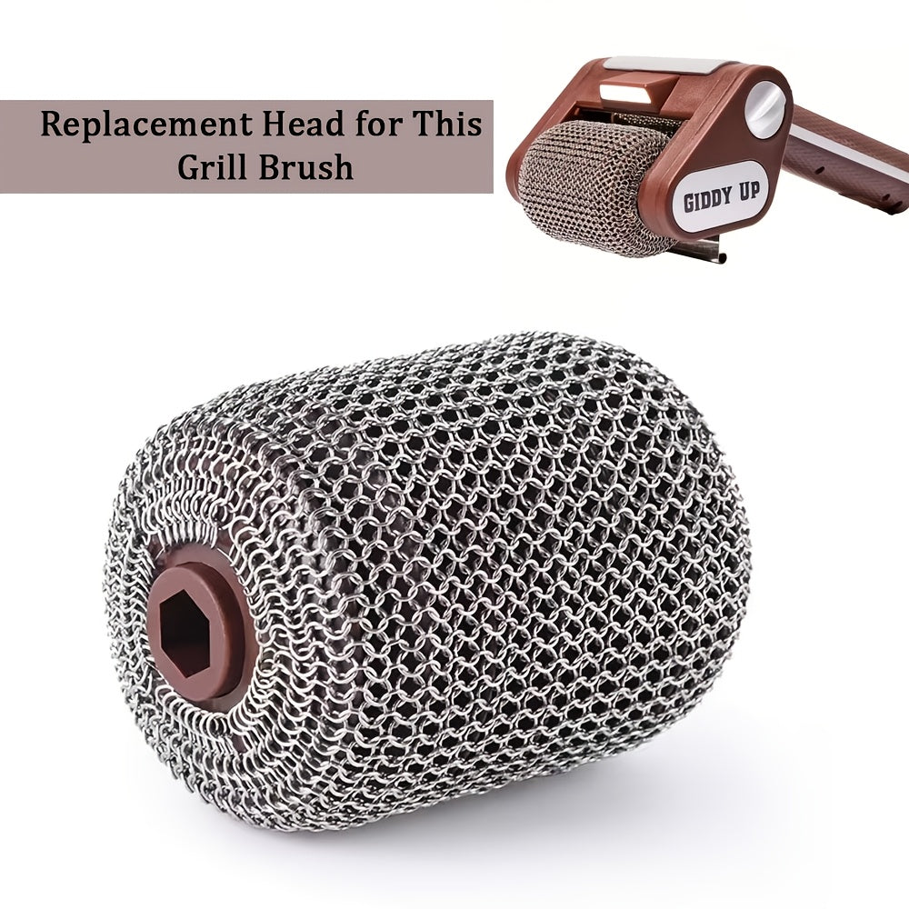 BristleFree Electric Grill Cleaner Brush  Cordless Rechargeable LED Light Stainless Roller