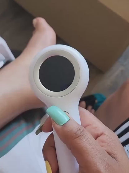 Pedi Tools Rechargeable Electric Foot File  Callus Remover with Dander Vacuum  3 Heads 2 Speeds  Professional Foot Care Kit for Smooth Soft Feet