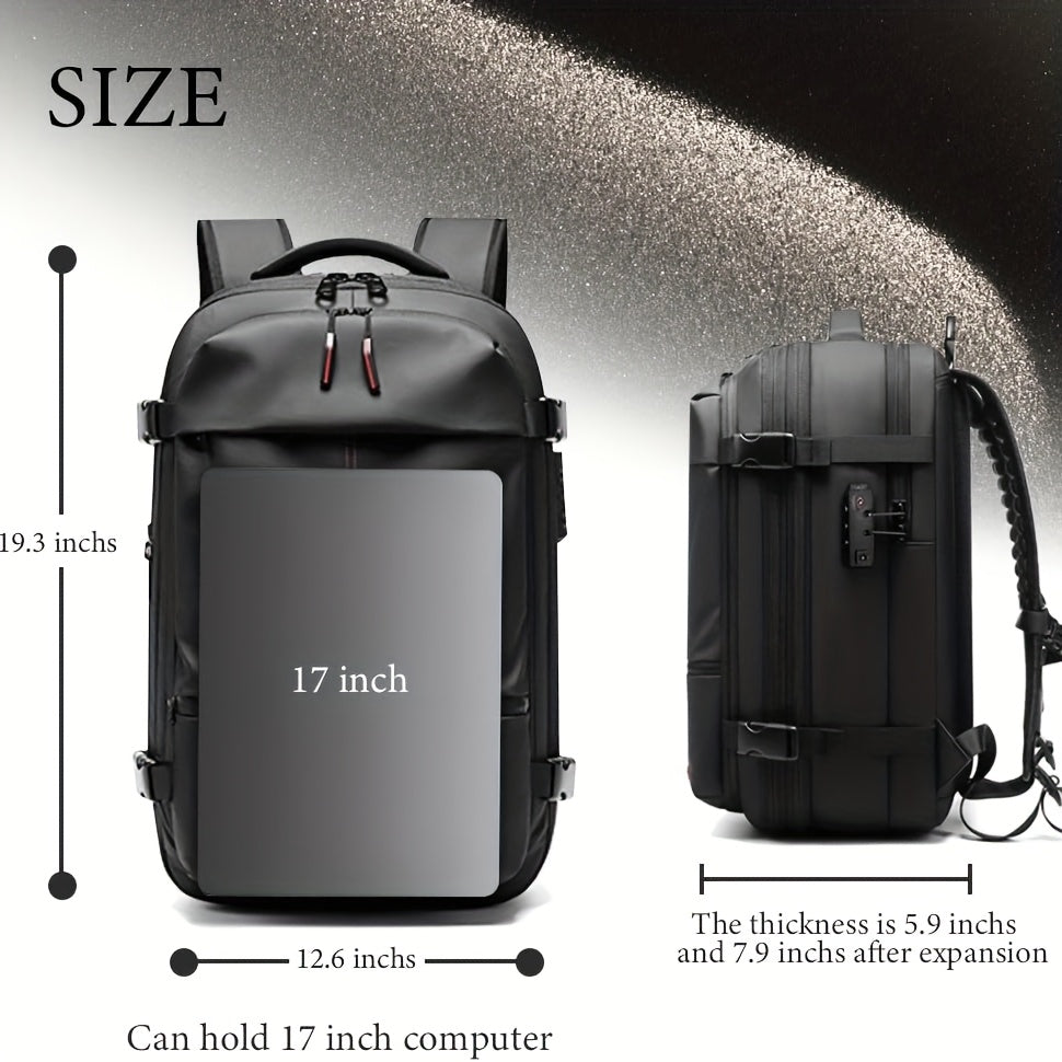Vacuum Storage Bag with Vacuum Compression 17 Inch Laptop Expandable Carrying Backpack Travel Backpack Set