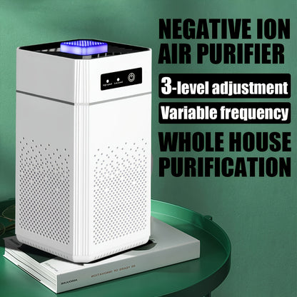 Portable Negative Ion Air Purifier with HEPA Filter  USB Rechargeable Odor  Dust Removal