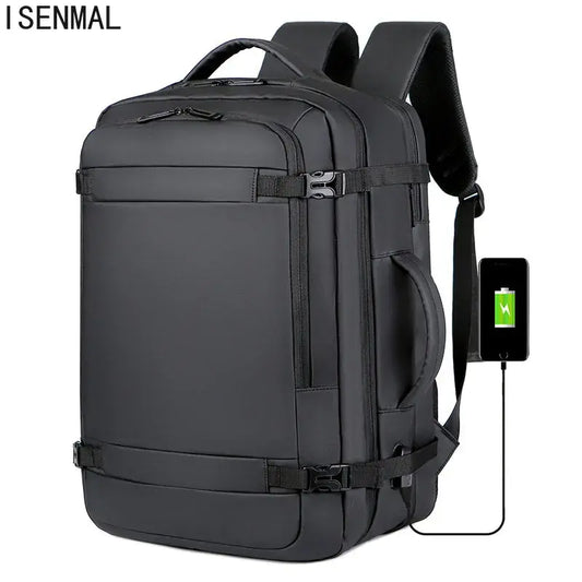 45L Large Capacity Multifunctional Extensible Rechargeable Hand-held Backpack Men's Waterproof Business Travel Computer Backpack